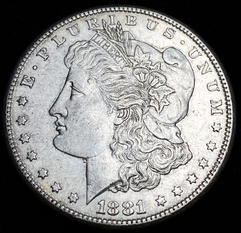 Original 1881-S Morgan Silver Dollar VF (1 of 4)
