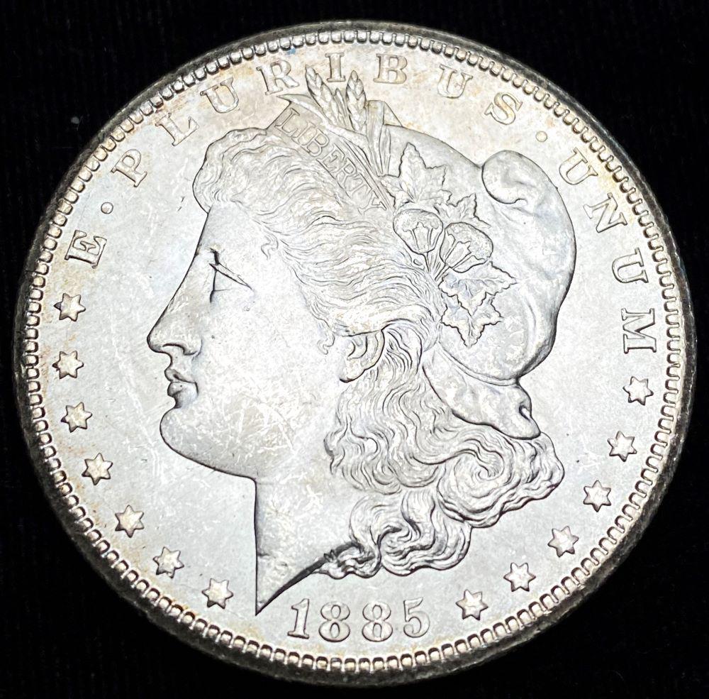 Original 1885-CC Morgan Silver Dollar MS63 (1 of 4)