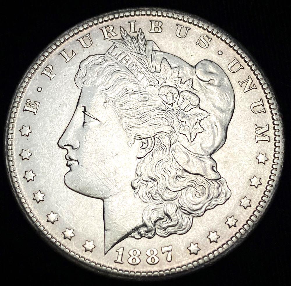 Original 1887-S Morgan Silver Dollar MS62 (1 of 4)