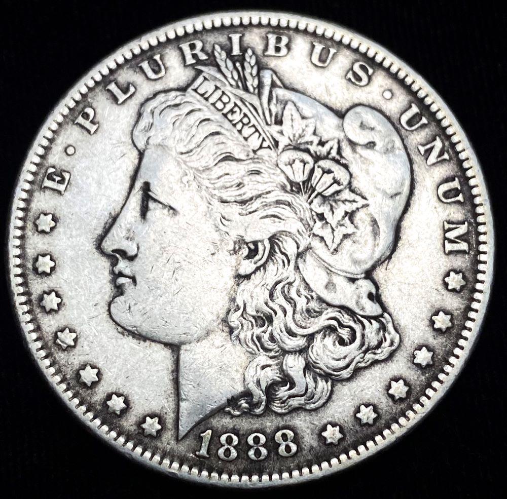 Original 1888 Morgan Silver Dollar VF (1 of 4)