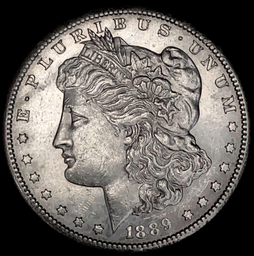 Original 1889-S Morgan Silver Dollar MS63PL (1 of 8)