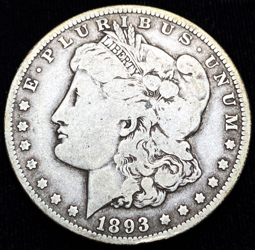 Original 1893-O Morgan Silver Dollar VG (1 of 4)