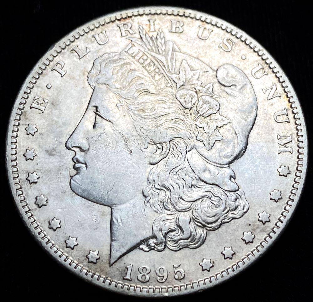 Original 1895-S Morgan Silver Dollar AU58 (1 of 8)