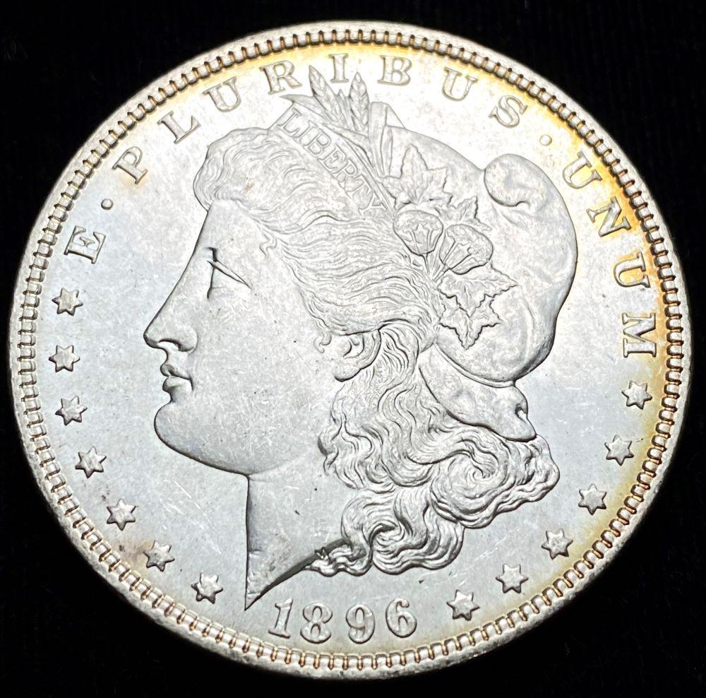 Original 1896 Morgan Silver Dollar MS65+ (1 of 4)