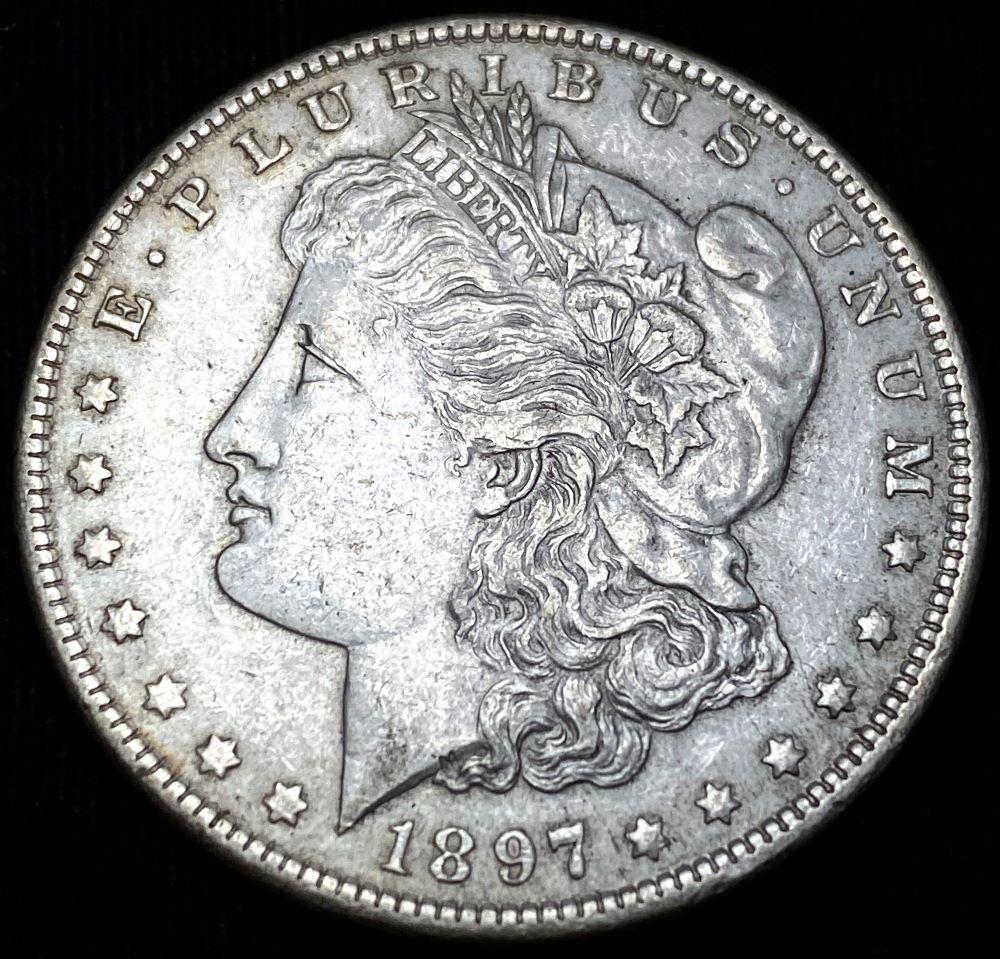 Original 1897 Morgan Silver Dollar MS62 (1 of 4)