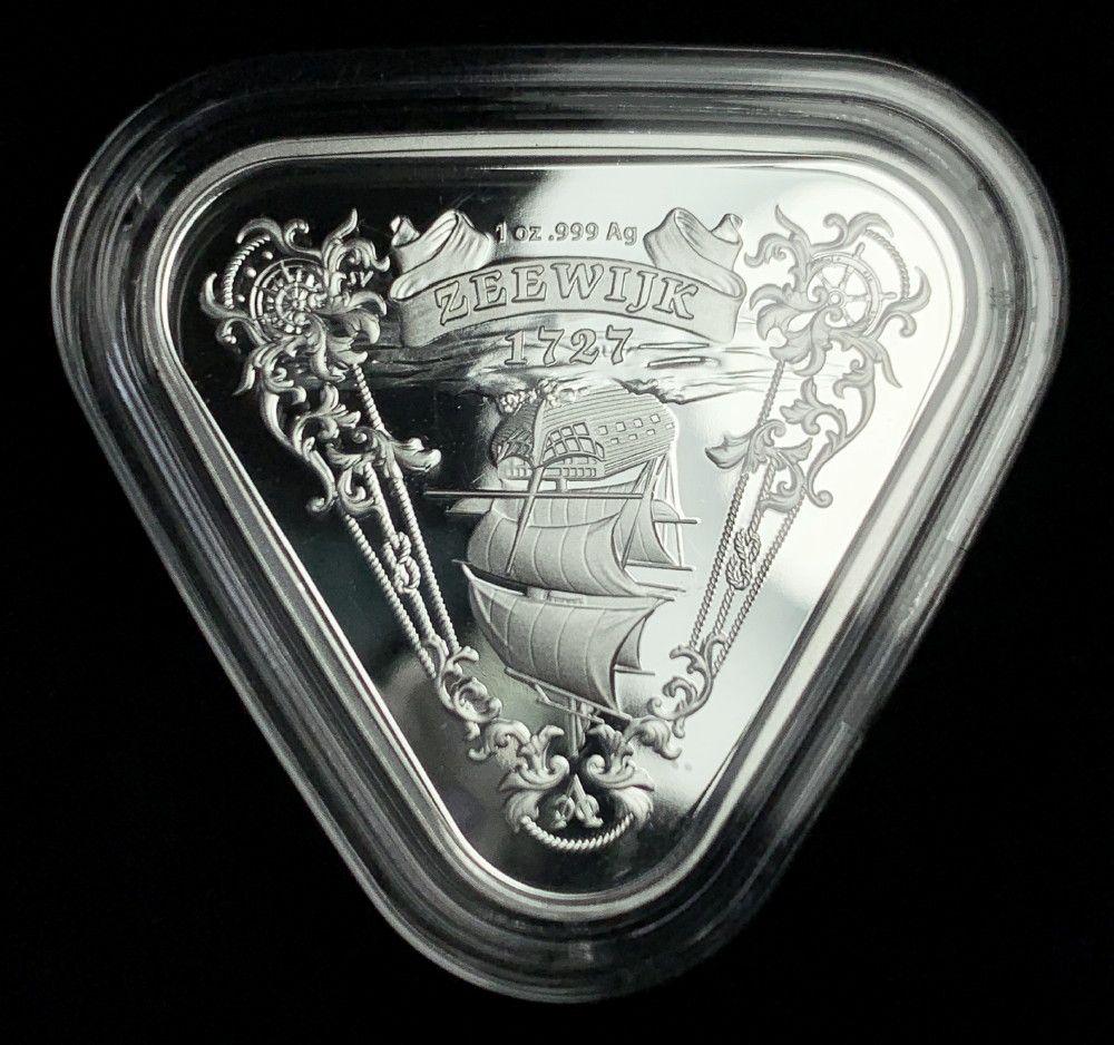 2021 Australia Ship Zeewijk Triangular 1ozt Silver .999: Winner shall receive the exact item shown here. (IS)
