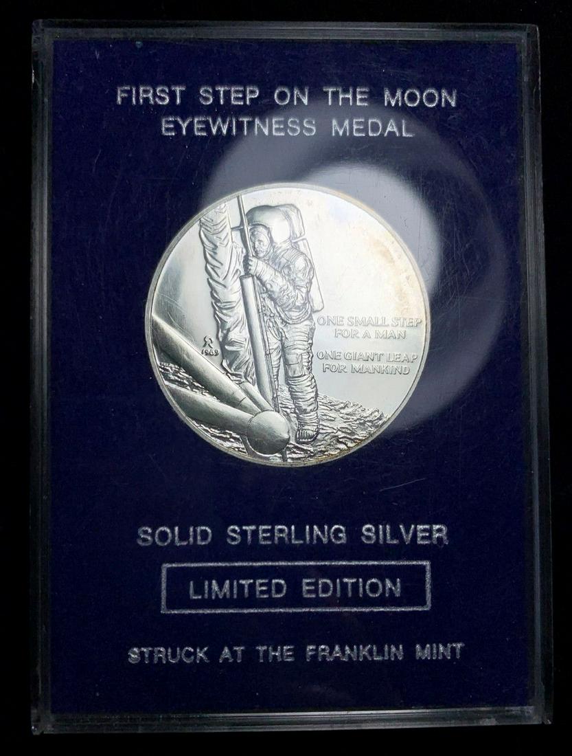 First Step On The Moon 1 ozt Sterling Silver (1 of 3)