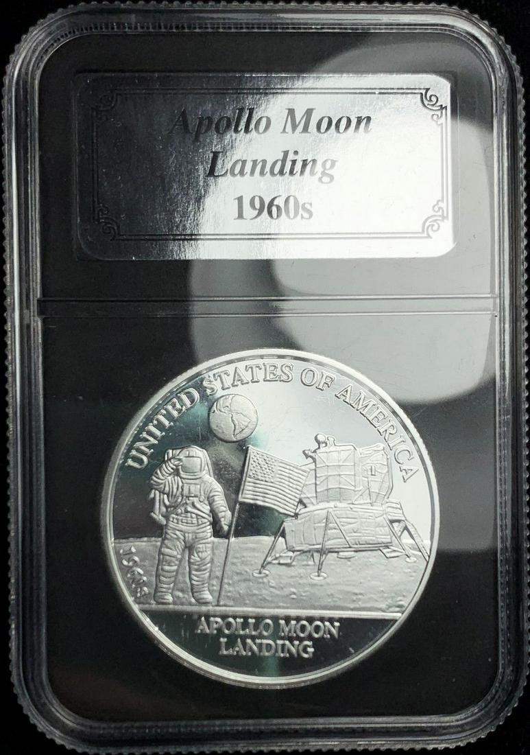 Apollo Moon Landing 1 ozt Silver .999 (1 of 4)