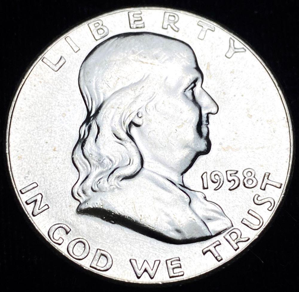 1958-P Franklin Half Dollar Choice BU (1 of 2)