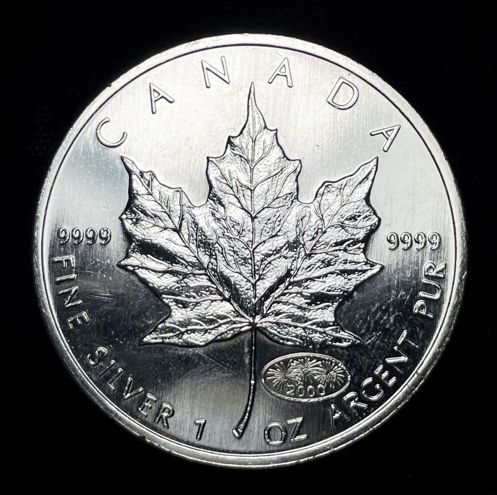2000 Canada Silver Maple Leaf 1 ozt .9999 (1 of 2)