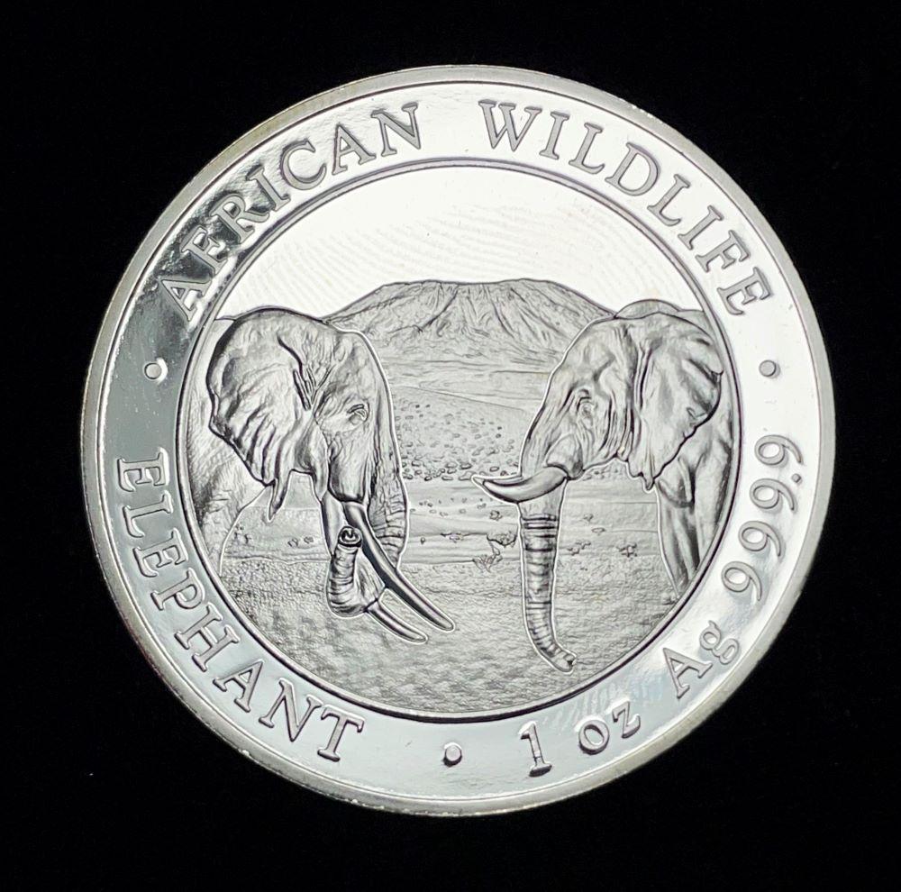 2020 Somali African Wildlife Silver 1 ozt 999.9: Winner shall receive the exact coin shown here. (JM/UE)