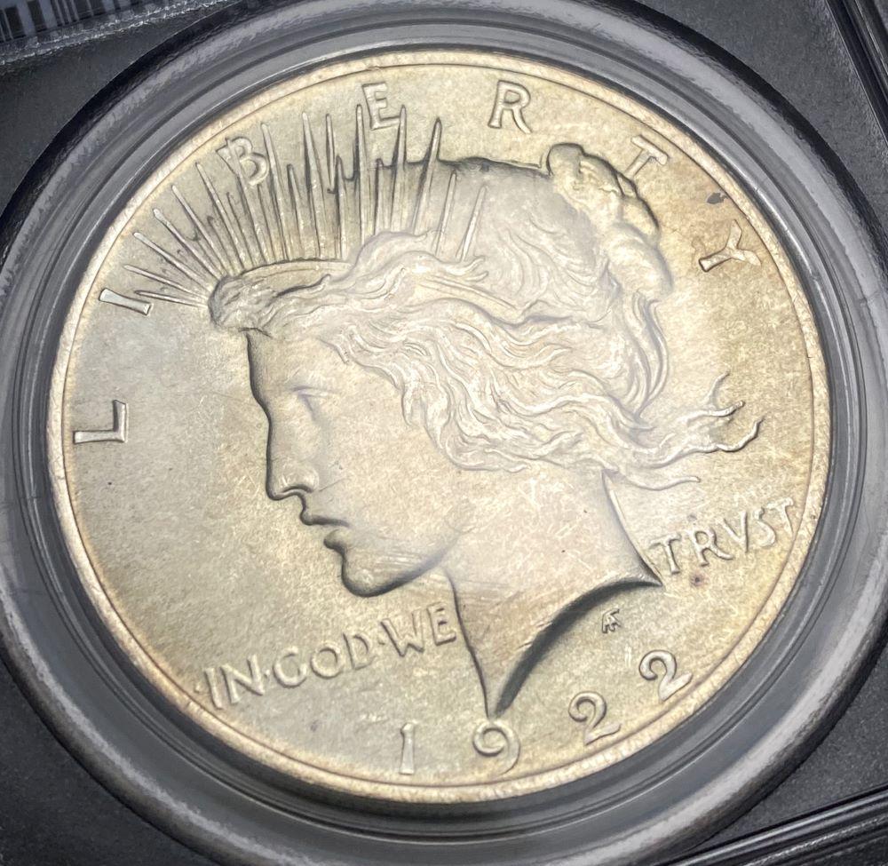 1922 Peace Silver Dollar PCGS MS66 CAC (1 of 4)