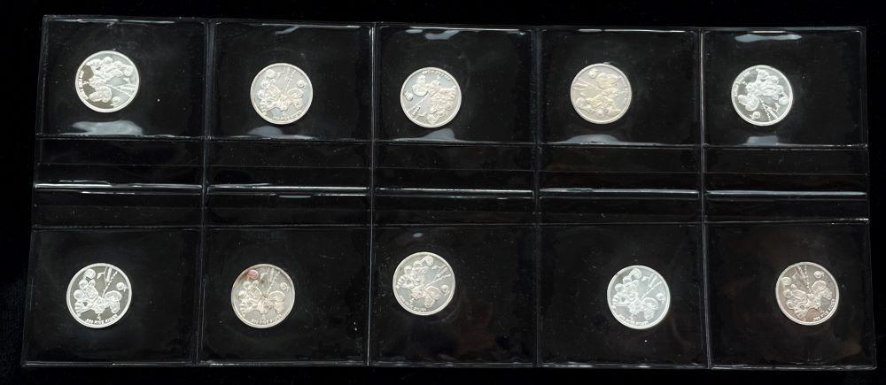 (10) Disney Mickey Mouse "Golfer" 1/20 ozt Silver (1 of 14)