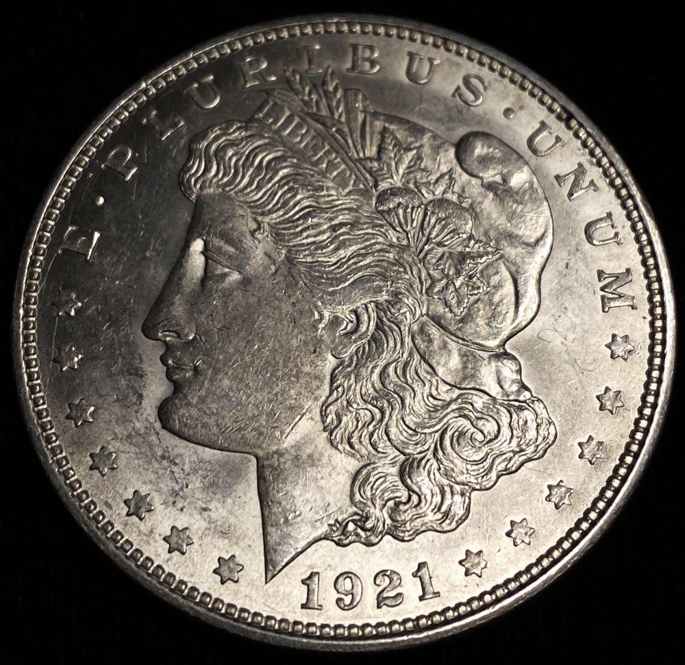 1921-D Morgan Silver Dollar MS62 PL Weakly Struck (1 of 6)