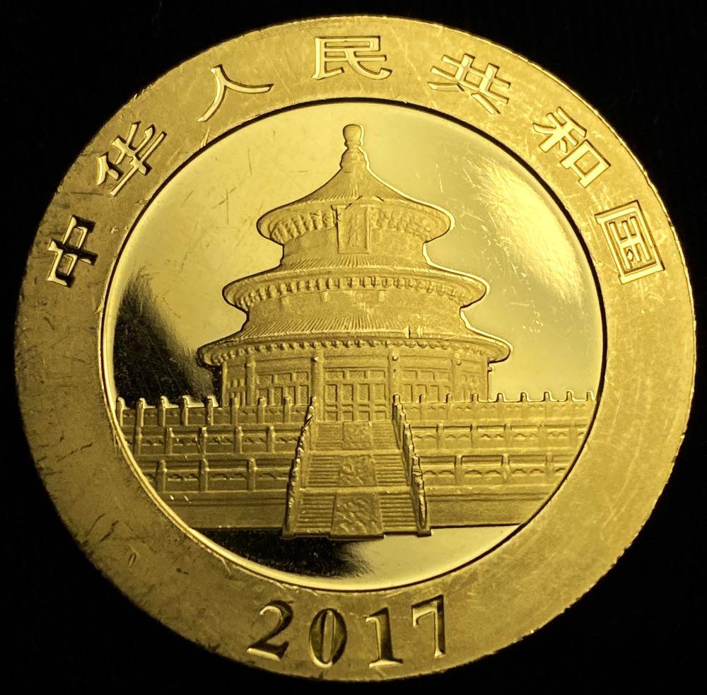 Last Minute! 2017 30 Gram Gold Panda (1 of 2)