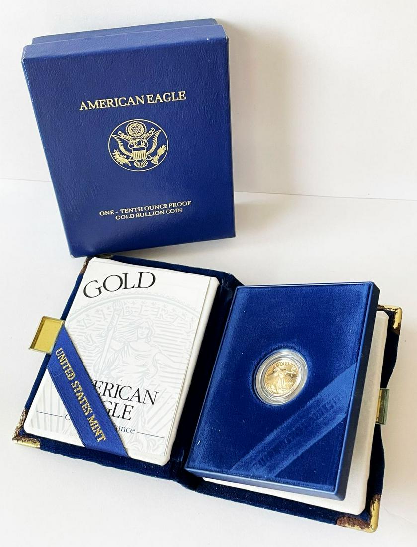 Proof $5 Gold Eagle 1/10th ozt 1999 w/ OGP (1 of 4)