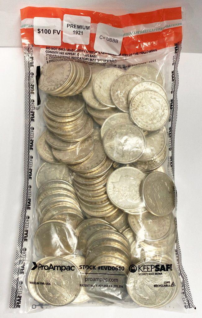(100) 1921 Morgan Silver Dollars Premium Condition (1 of 7)