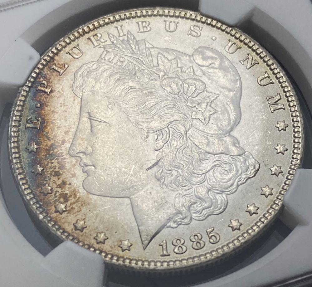 1885 Morgan Silver Dollar NGC MS63 (1 of 4)