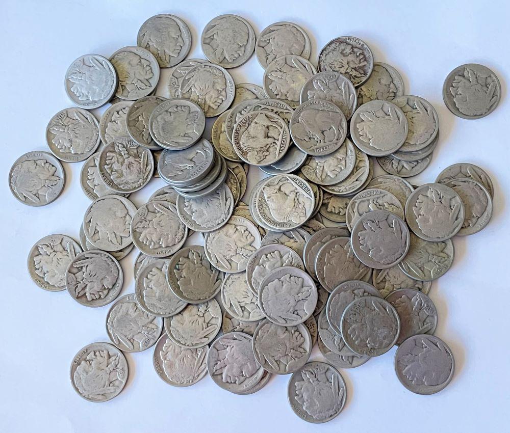 (100) Buffalo Nickels (1 of 3)