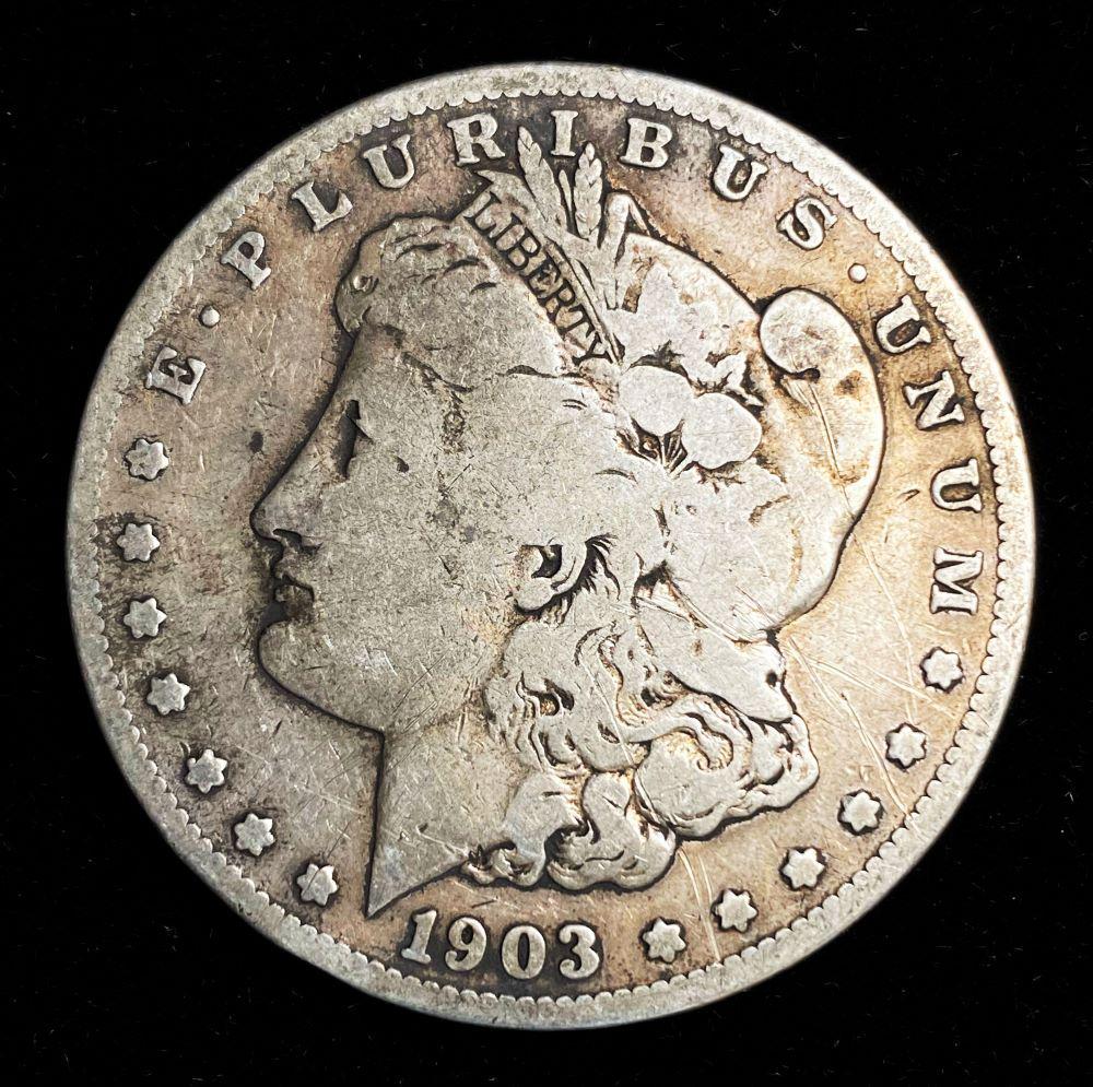 1903-S Rare Date Morgan Silver Dollar Junk: Winner shall receive the exact coin shown here. (LM/B)