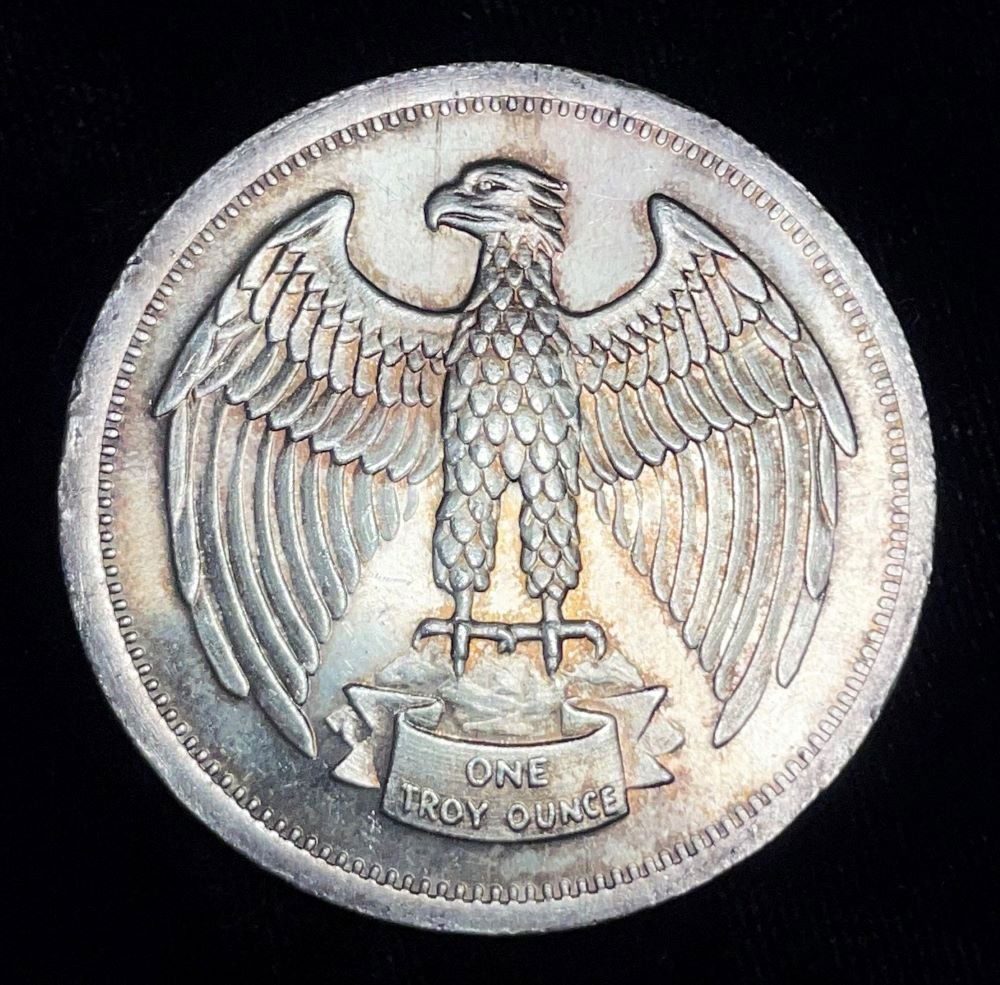 1974 Letcher Mint Eagle 1 ozt .999 Silver (1 of 2)