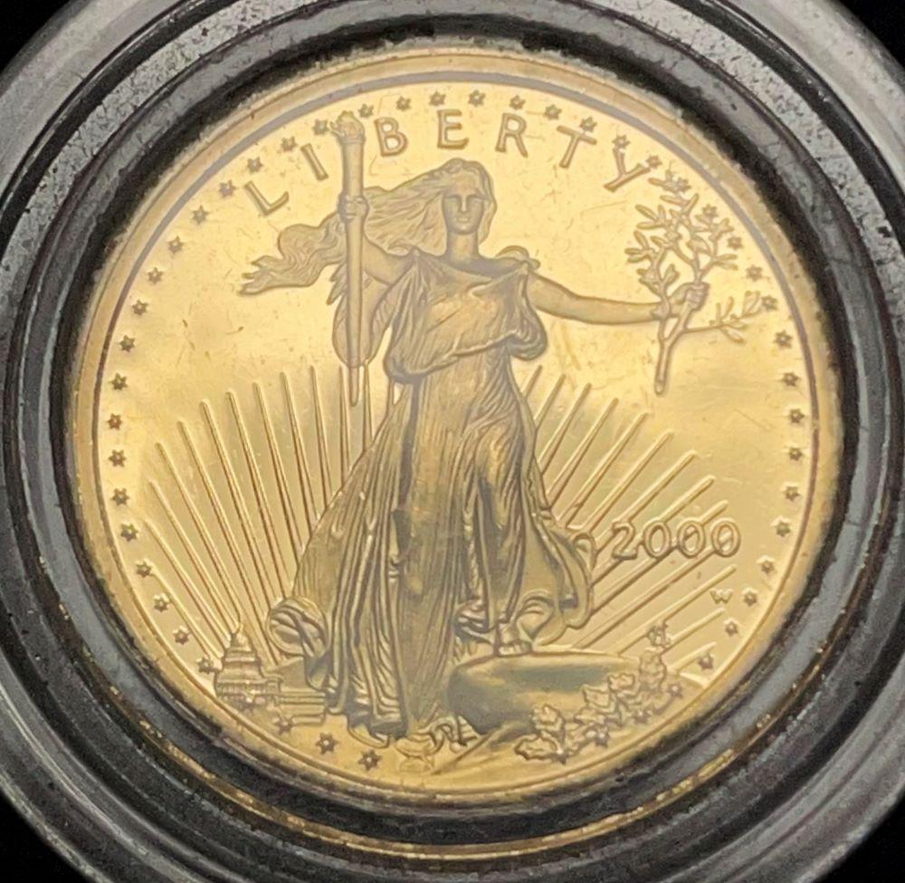 2000 1/10th Proof American Gold Eagle (1 of 2)
