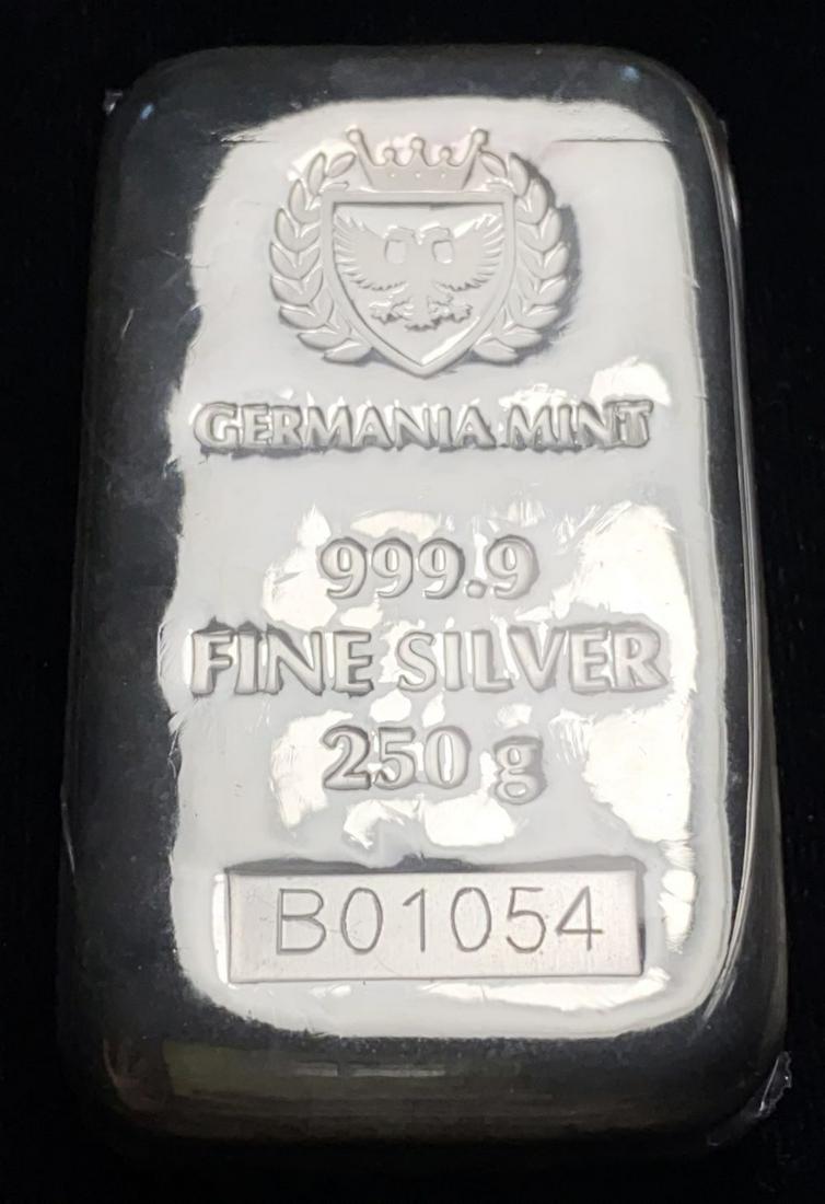 Germania Mint 250 g Silver Bar 999.9 (1 of 4)