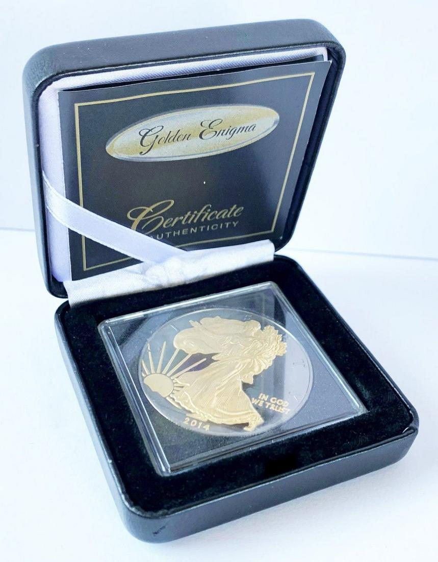 2014 American Silver Eagle Golden Enigma Edition (1 of 4)