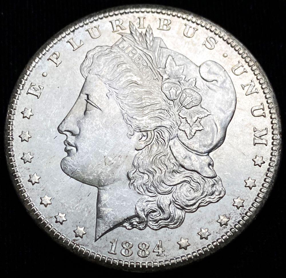 Original 1884-CC Morgan Silver Dollar MS65 (1 of 4)