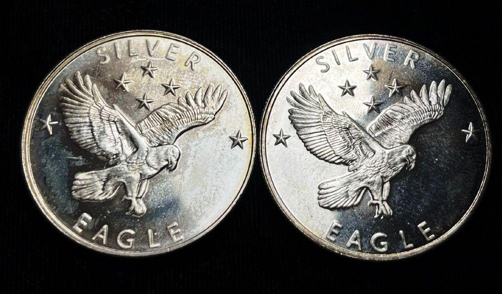(2) GG Mining .999 Silver Eagle 1/2 ozt Proof (1 of 3)