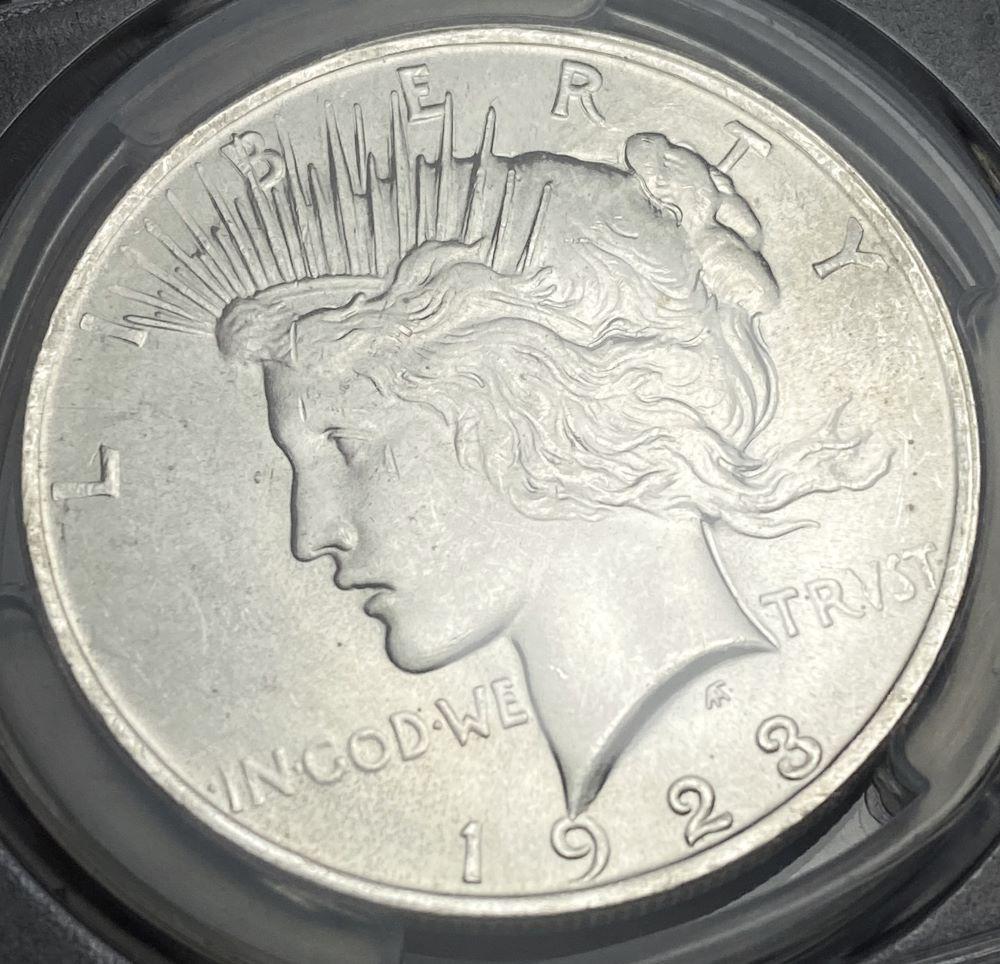 1923 Peace Silver Dollar PCGS MS63 (1 of 4)