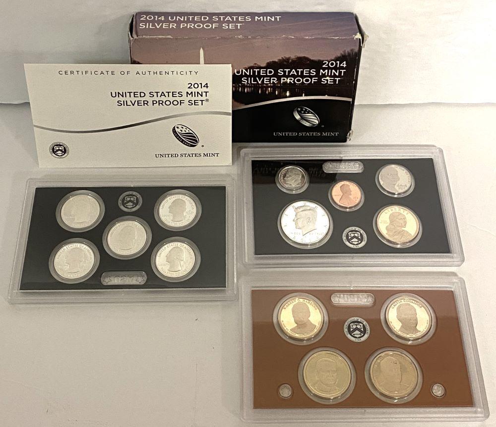 2014 United States Mint Silver Proof Set (14-coins) (1 of 4)