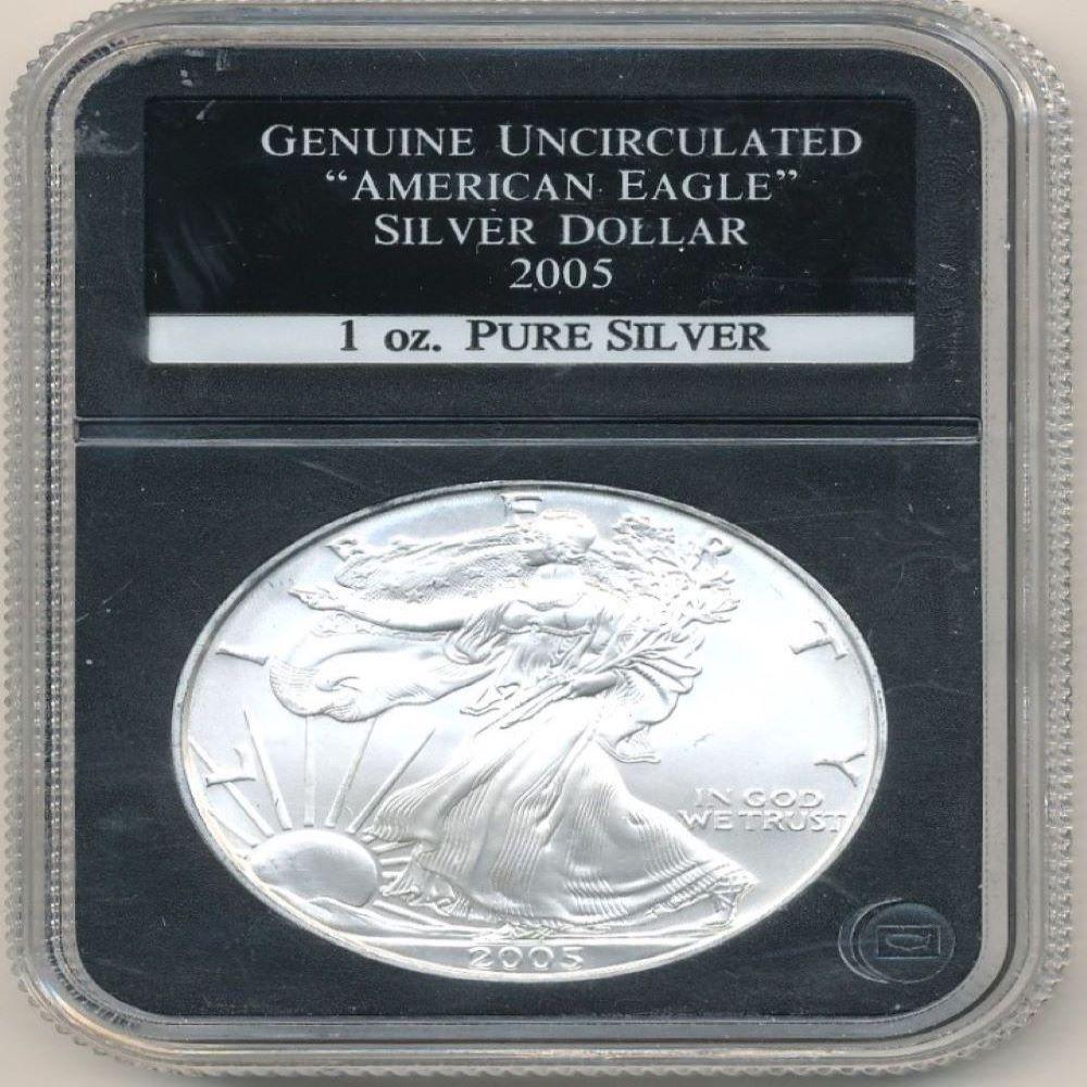 2005 American Silver Eagle Uncirculated (1 of 2)