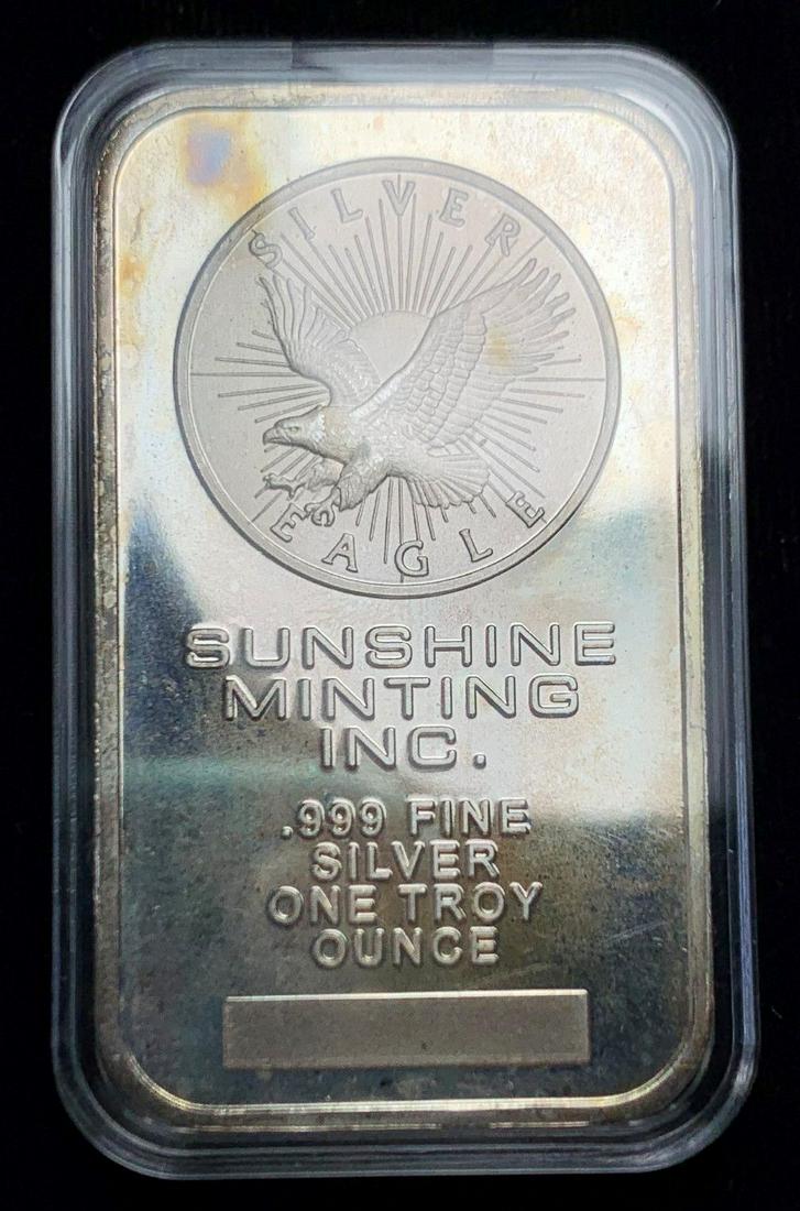 Sunshine Minting 1 ozt .999 Silver Bar (1 of 3)