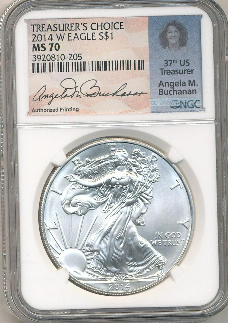 2014-W American Silver Eagle NGC MS70 (1 of 4)