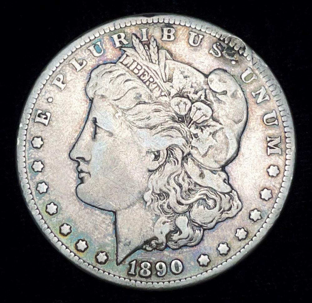 1890-CC Morgan Silver Dollar VF Details (1 of 4)