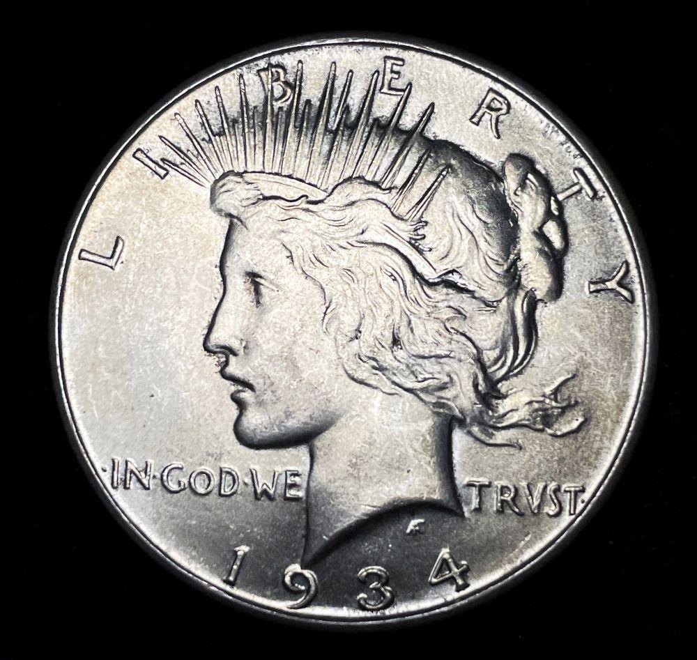 1934 Peace Silver Dollar MS62 (1 of 2)