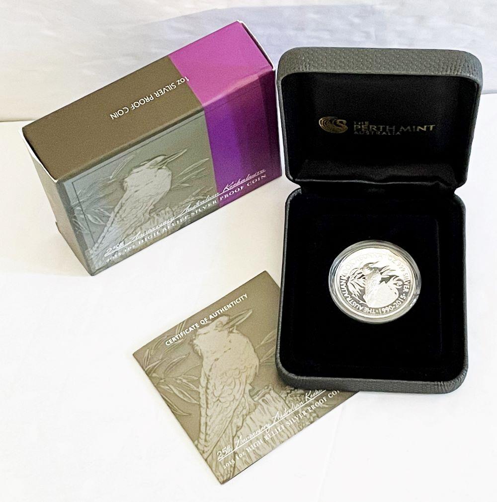 2015 Australian Kookaburra 25th Anniver 1 ozt .999 Slvr (1 of 5)