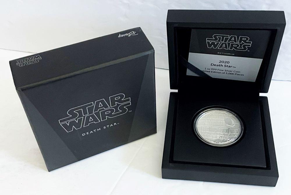 2020 Star Wars Death Star 1 ozt .999 Silver (1 of 4)