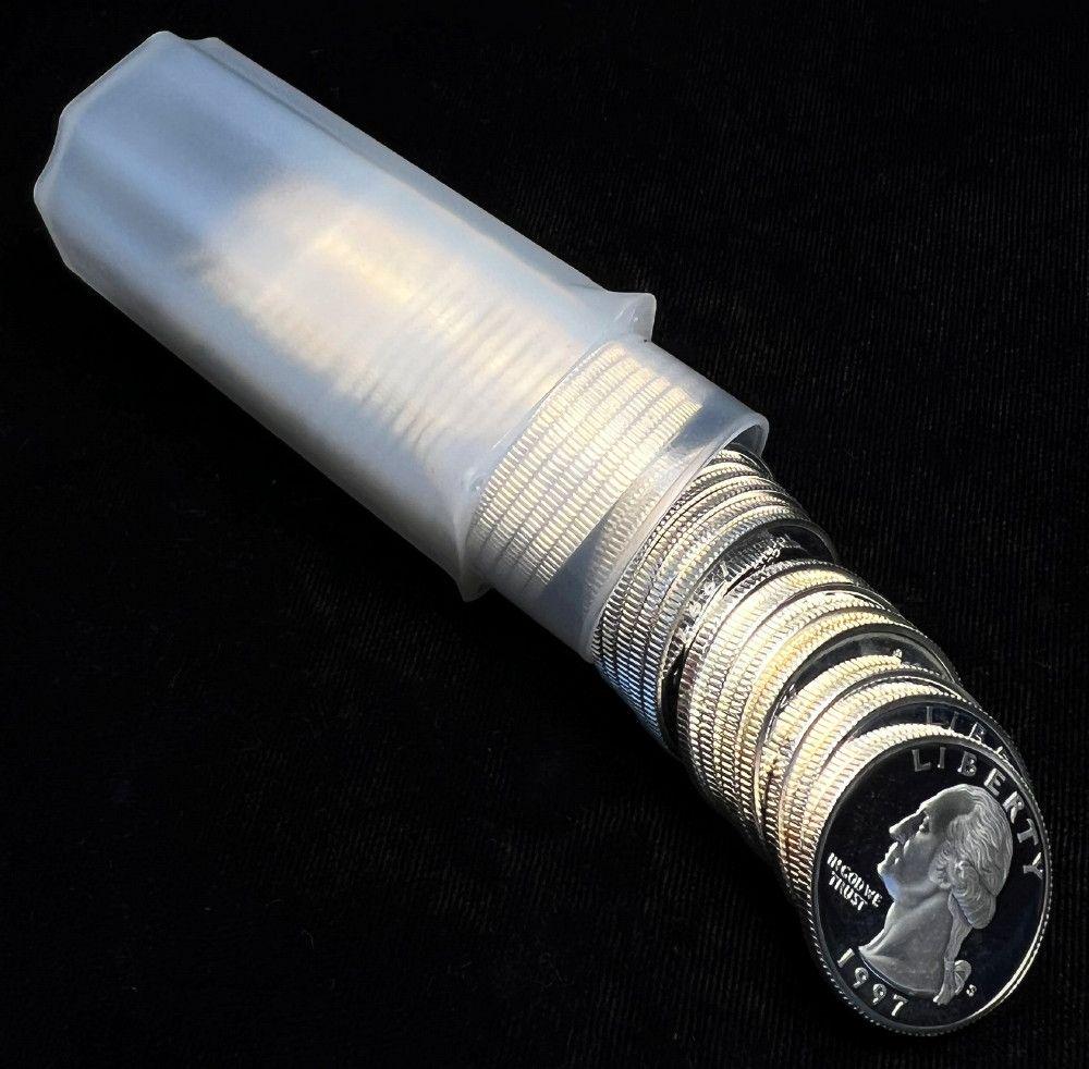 Last Minute! Proof 1997-S Silver 25C Roll (40-coins) (1 of 3)