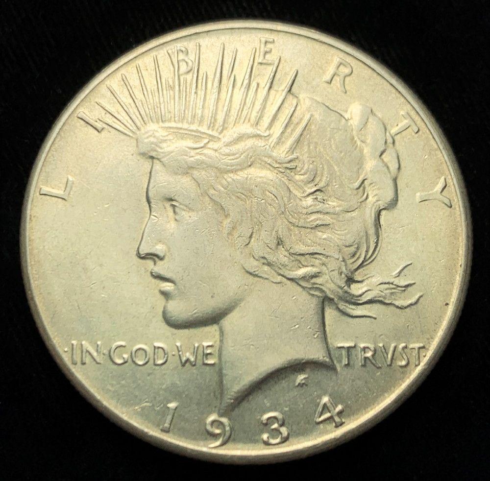 Last Minute! Keydate 1934-S Peace Silver Dollar MS62 (1 of 2)
