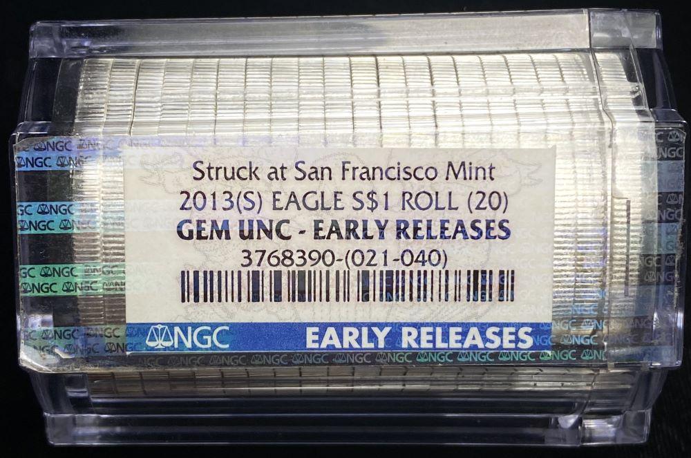 Last Minute! Roll (20-coins) 2013-S Silver Eagle NGC (1 of 3)