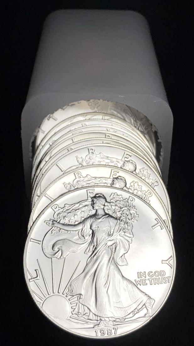 Last Minute! Roll (20-coins) 1987 American Silver Eagle (1 of 4)