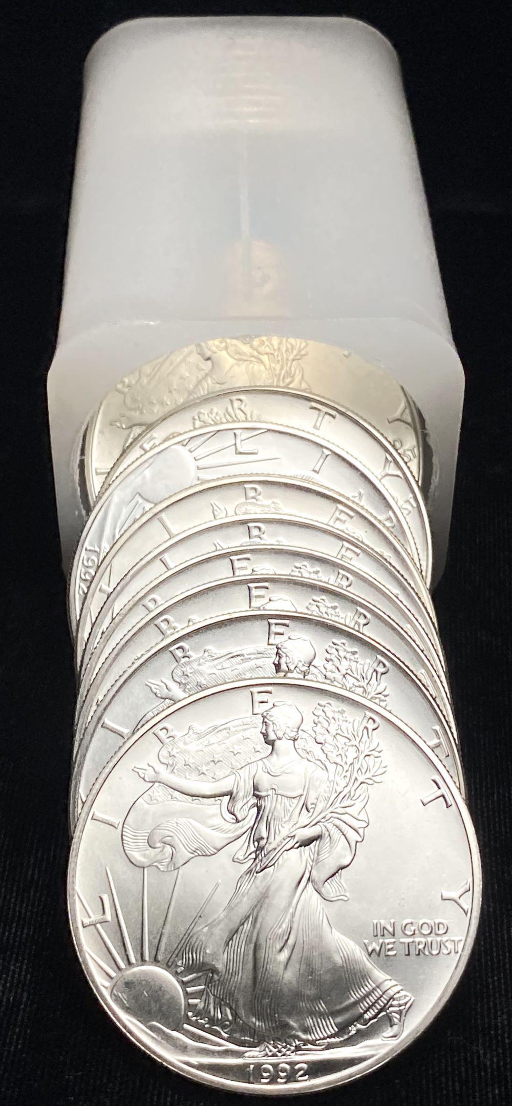 Last Minute! Roll (20-coins) 1992 American Silver Eagle (1 of 4)