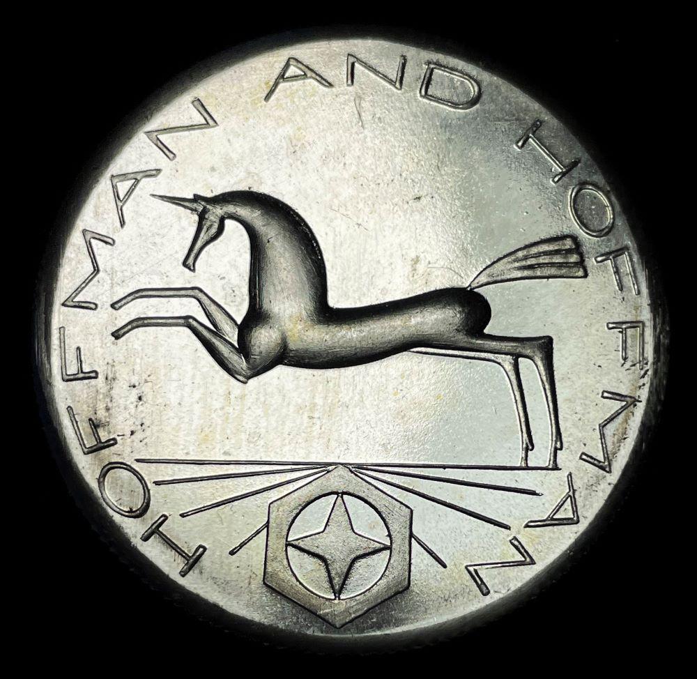 1981 Hoffman and Hoffman 1 ozt .999 Silver: Winner shall receive the exact coin shown here. (JM/B)