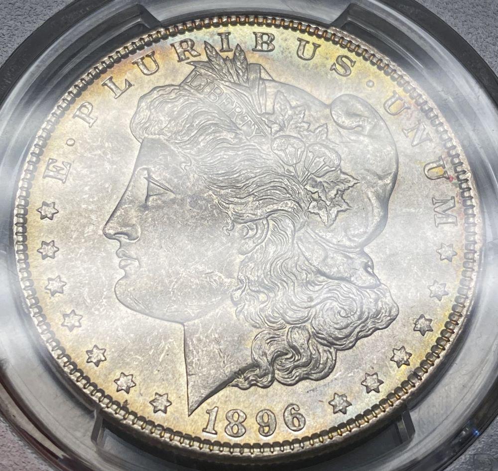 1896 Morgan Silver Dollar PCGS MS63 (1 of 4)