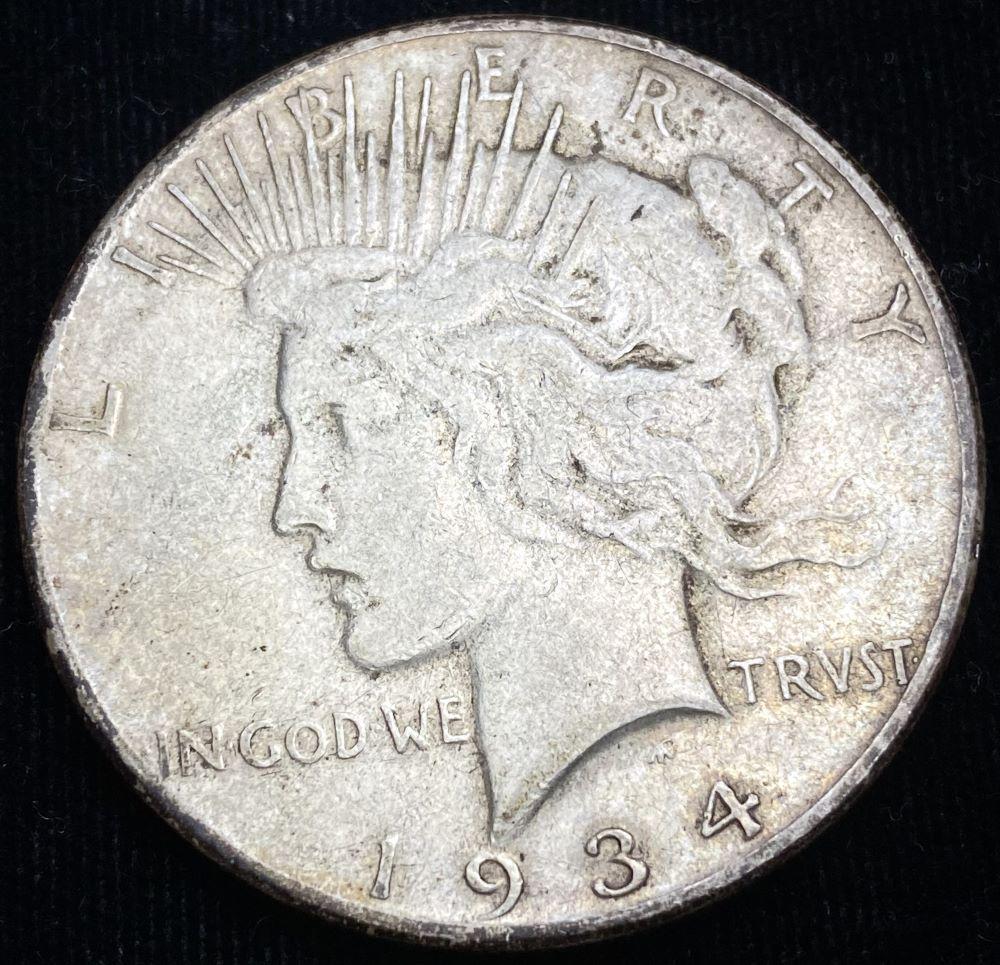 1934-S Peace Silver Dollar Fine (1 of 2)