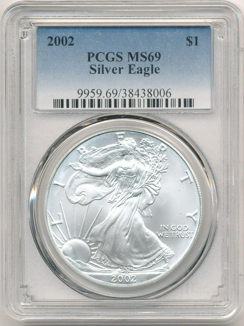 2002 American Silver Eagle PCGS MS69 (1 of 4)
