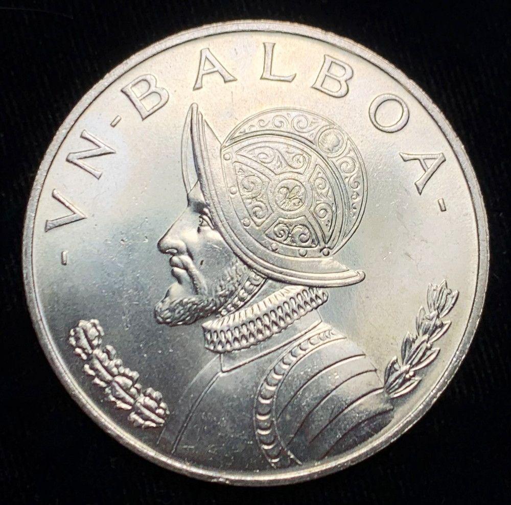 1966 Panama 1 Balboa 90% Silver BU 0.77 ozt ASW (1 of 4)