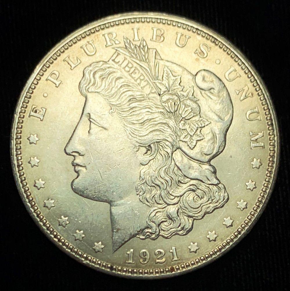 1921-D Morgan Silver Dollar Mint (1 of 2)